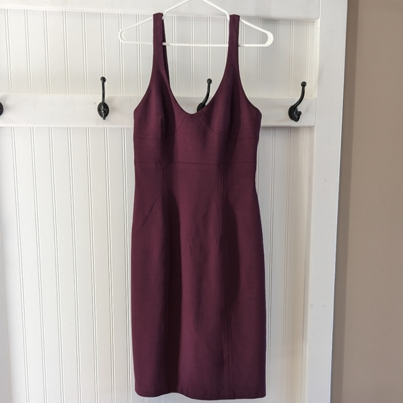 Aritzia Babaton Marsden Purple Corset Bodycon Midi Dress - Picture 2 of 12
